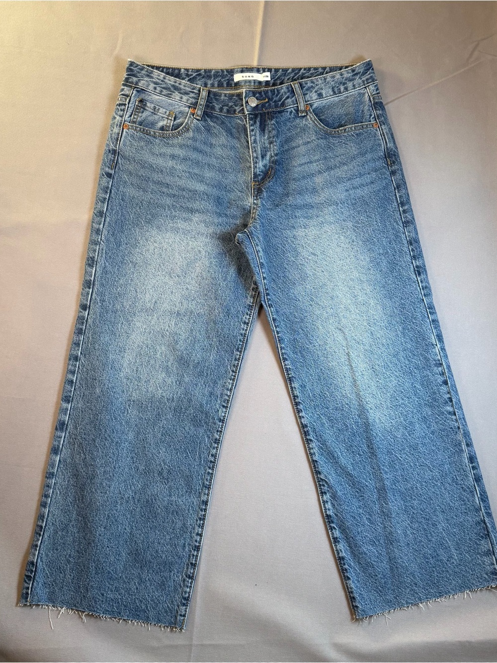 S.O.N.G. Womens sz11/30 90’s Straight Ankle Length Light Blue Straight-Leg Jeans